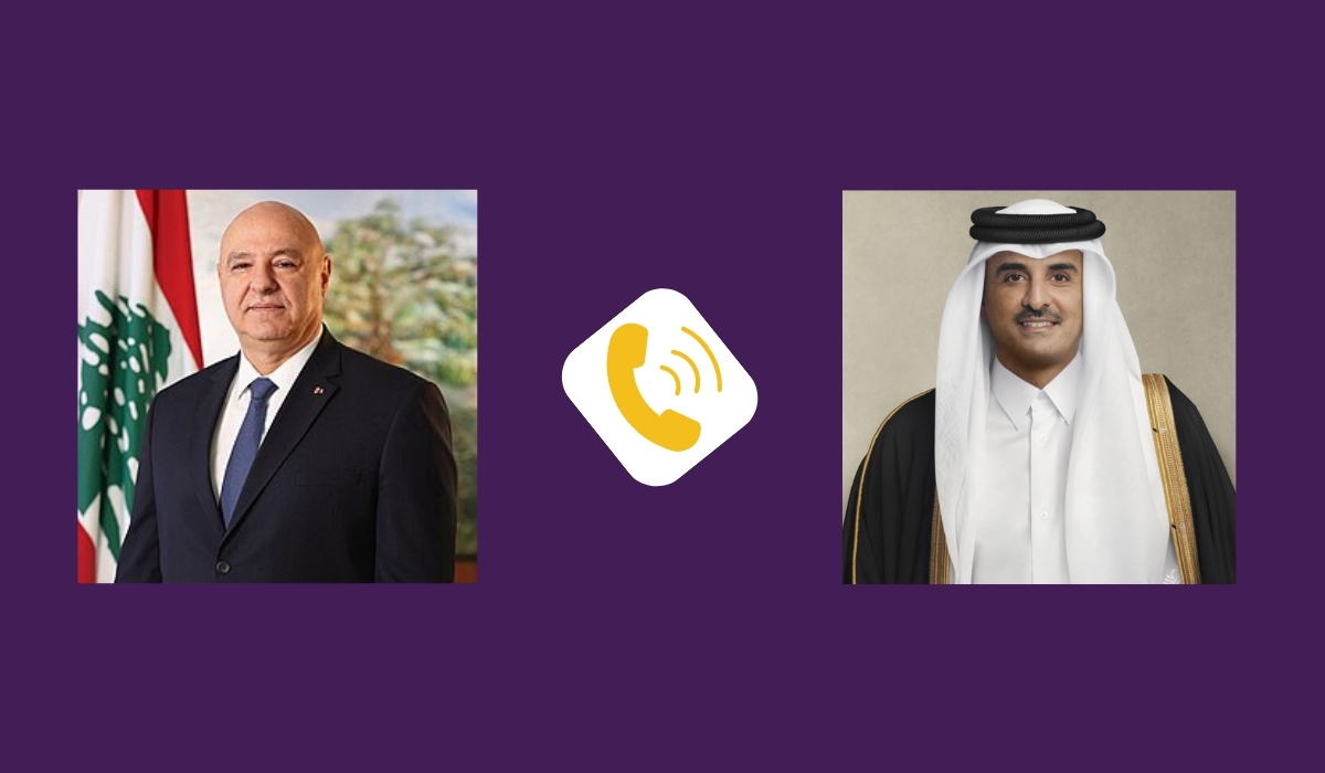 Amir of Qatar, Lebanese President Discuss Bilateral Relations and Regional Stability